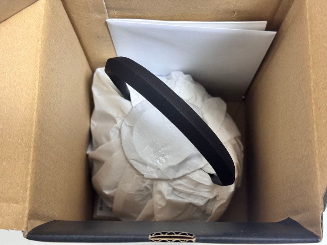 【新品未使用】南部鉄器 空間鋳造 鉄瓶 Egg 中 黒 PureBlack