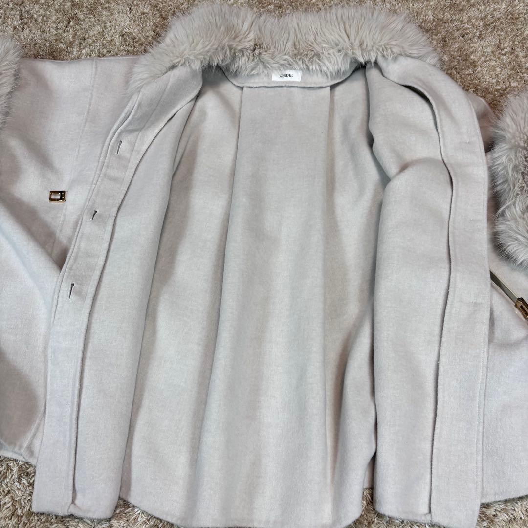 SNIDEL  スナイデル ファー付きミドルケープコート