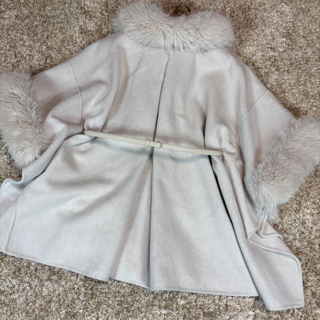 SNIDEL  スナイデル ファー付きミドルケープコート