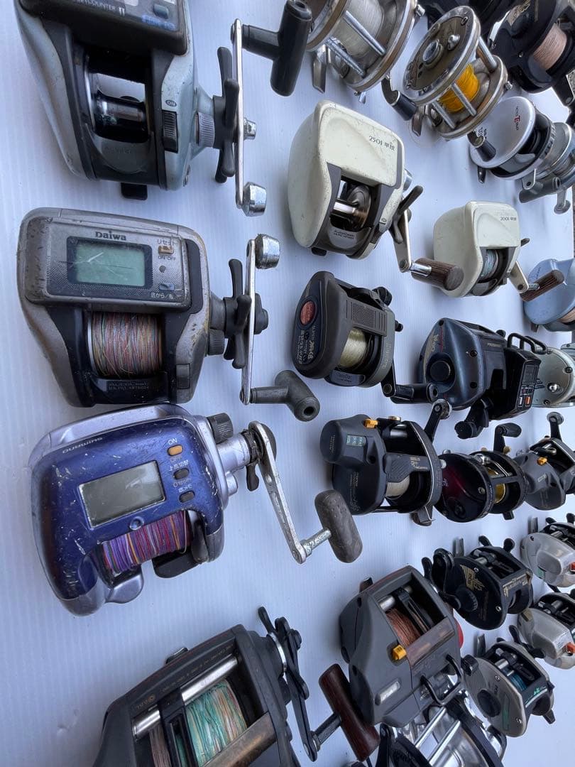 ダイワ　シマノ　RYOBI 両軸リール　船釣り　棚センサー　早技