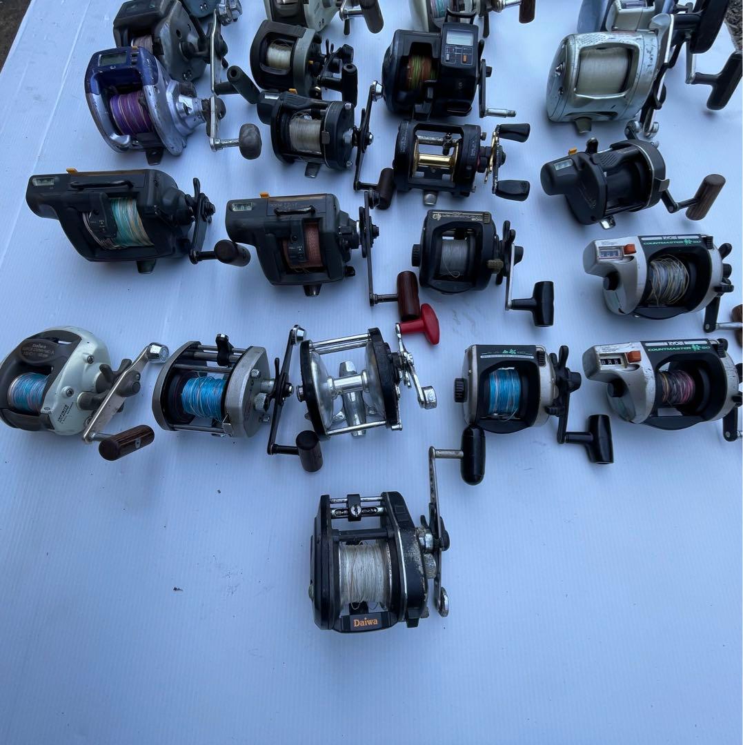 ダイワ　シマノ　RYOBI 両軸リール　船釣り　棚センサー　早技