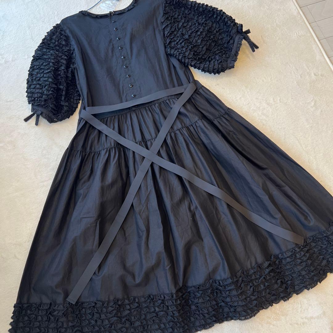 ピンクハウス 綿ローンフリル使いワンピース　ローズジャム瓶シリーズ