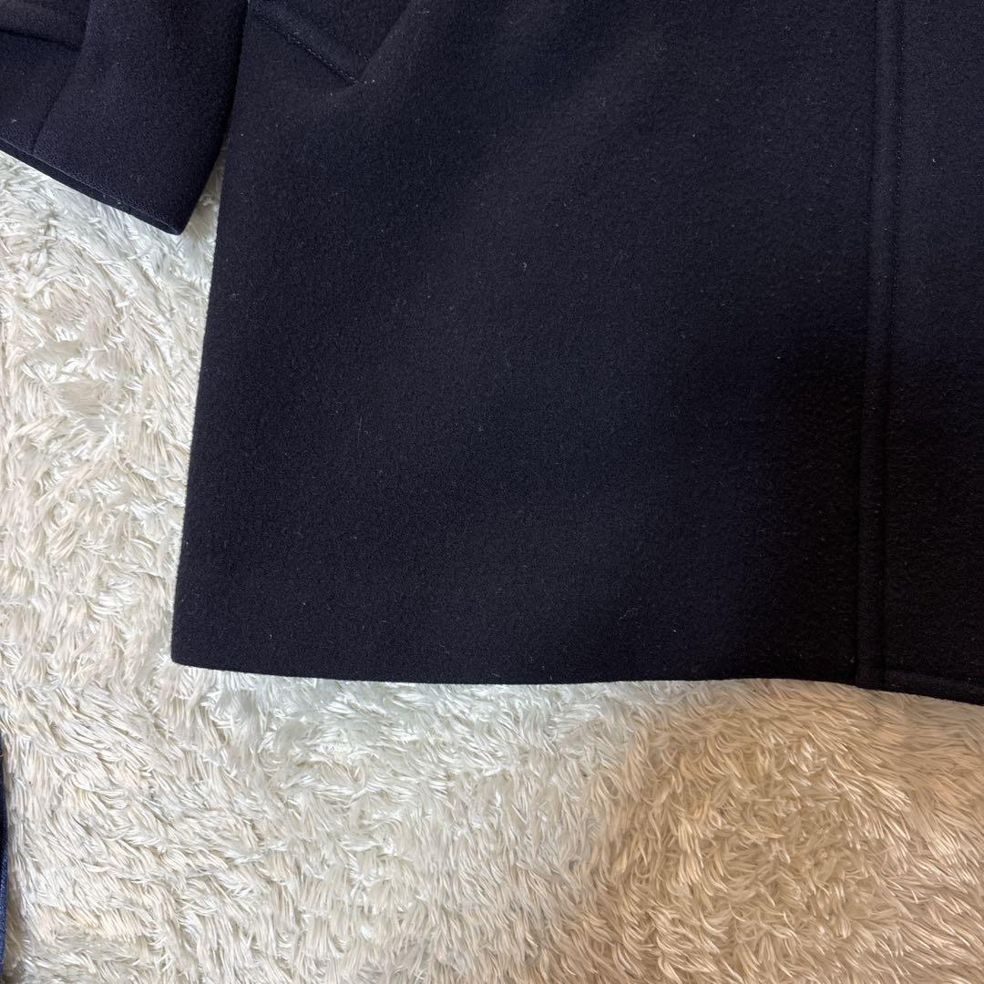 美品＊セオリーリュクスtheory luxeネイビー フード付き ロングコート