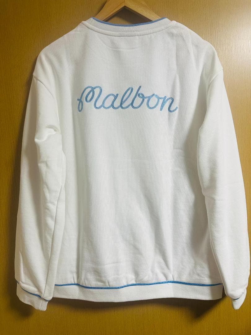 【新品白XXL】マルボン ゴルフ トレーナー スウェット トップス 長袖 メンズ