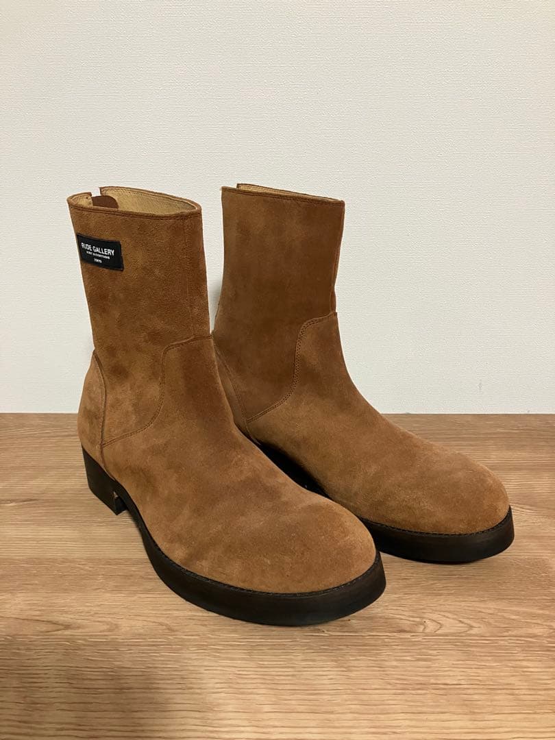 新品 RUDEGALLERY BACK ZIP BOOTS 箱付き
