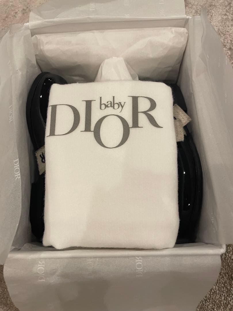 【baby Dior】バレリーナシューズ 黒21