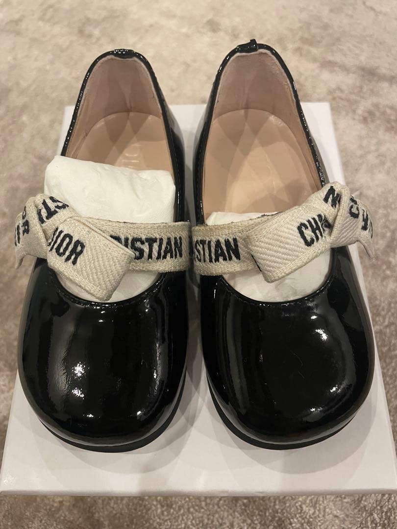 【baby Dior】バレリーナシューズ 黒21
