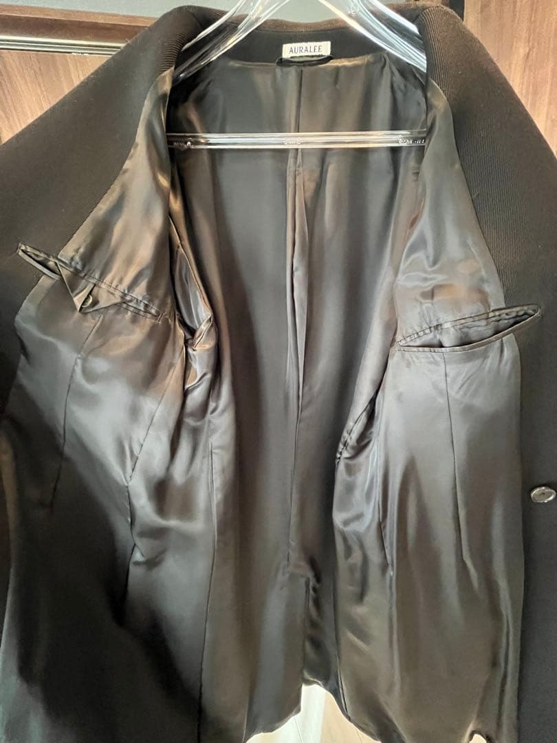 ゆ＊【極美品】オーラリー ダブルクロス ハード ツイスト チェスターコート
