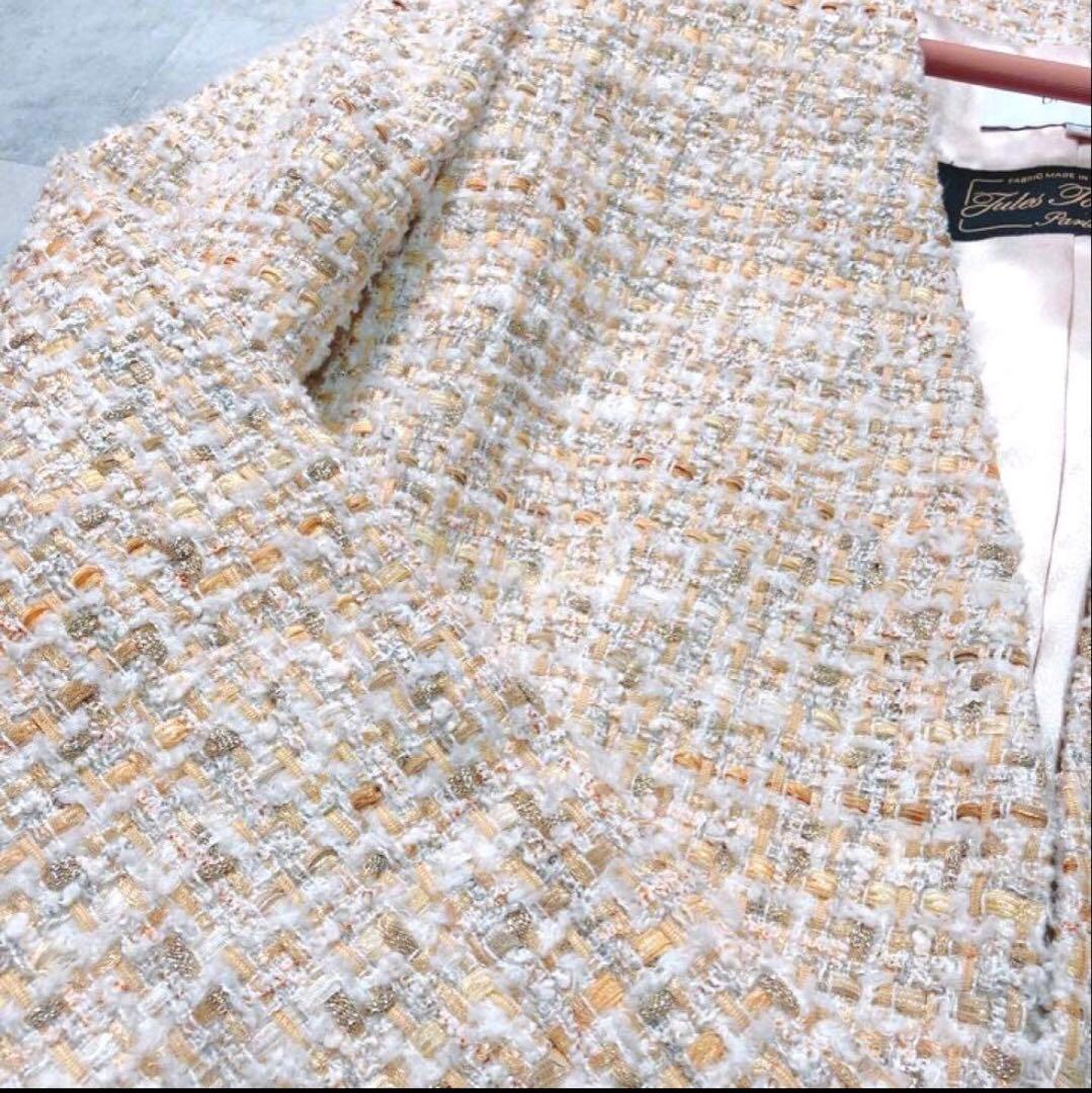 UNTITLED ファンシー ツイード ノーカラージャケット セレモニー　日本製