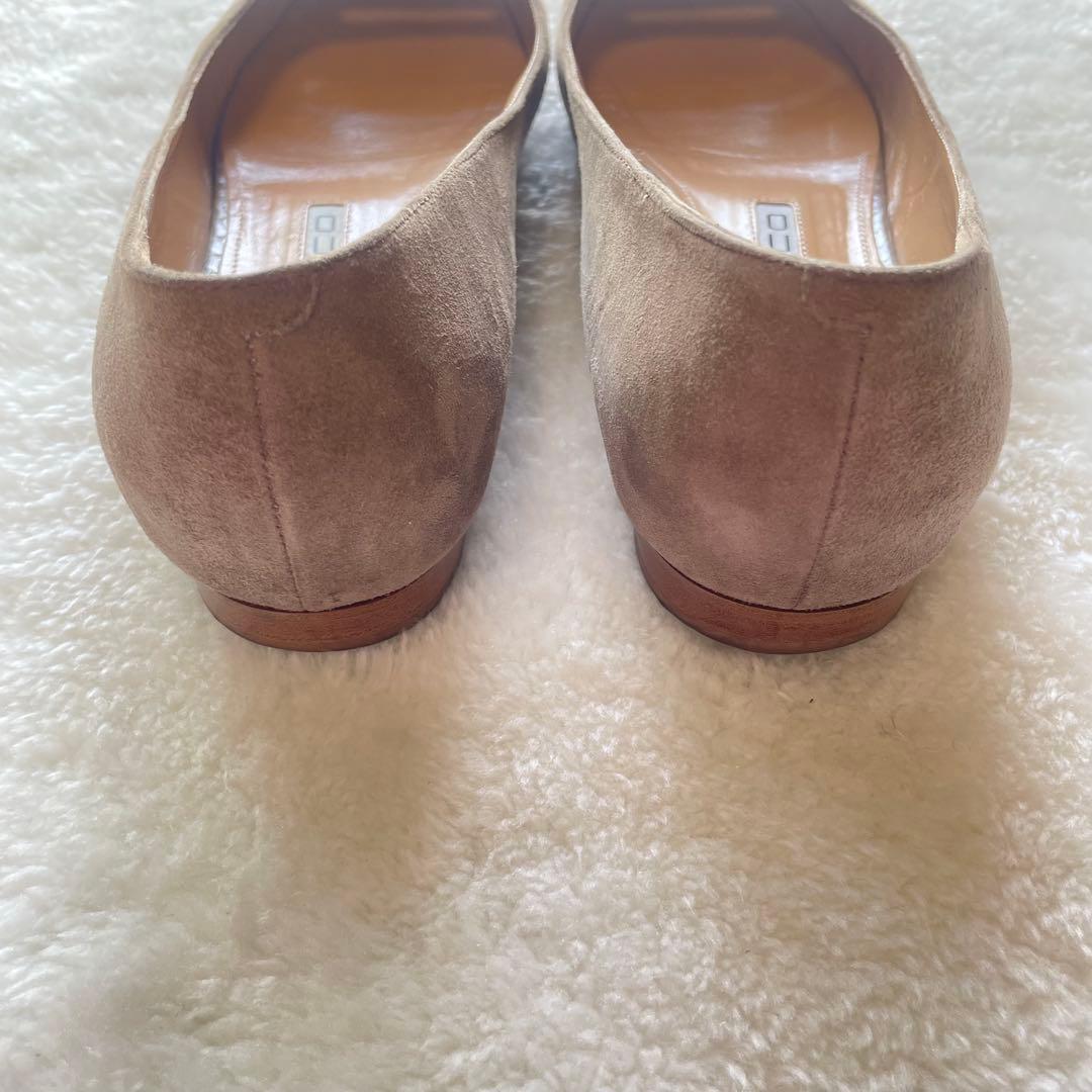 PELLUCOペリーコ アネッリ クロコ型押 フラットシューズ ポインテッドトゥ