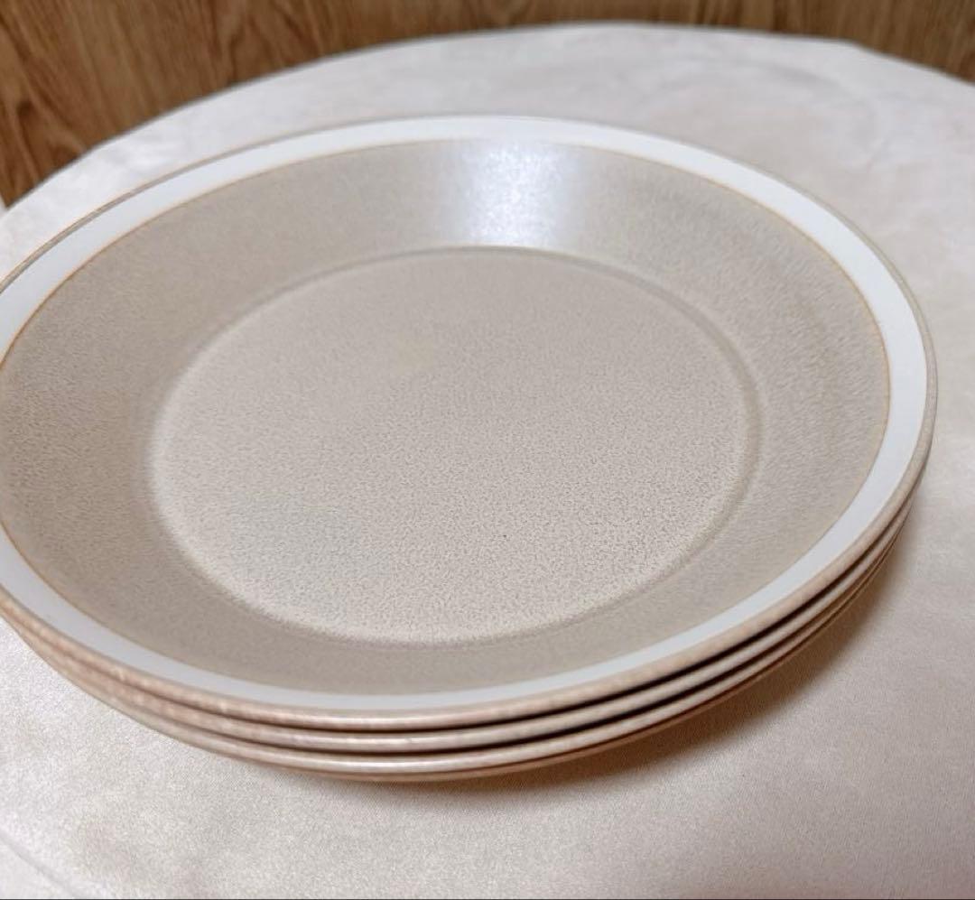 【極美品】上品サンドベージュ×大容量深皿♡イイホシユミコ×木村硝子店プレート23