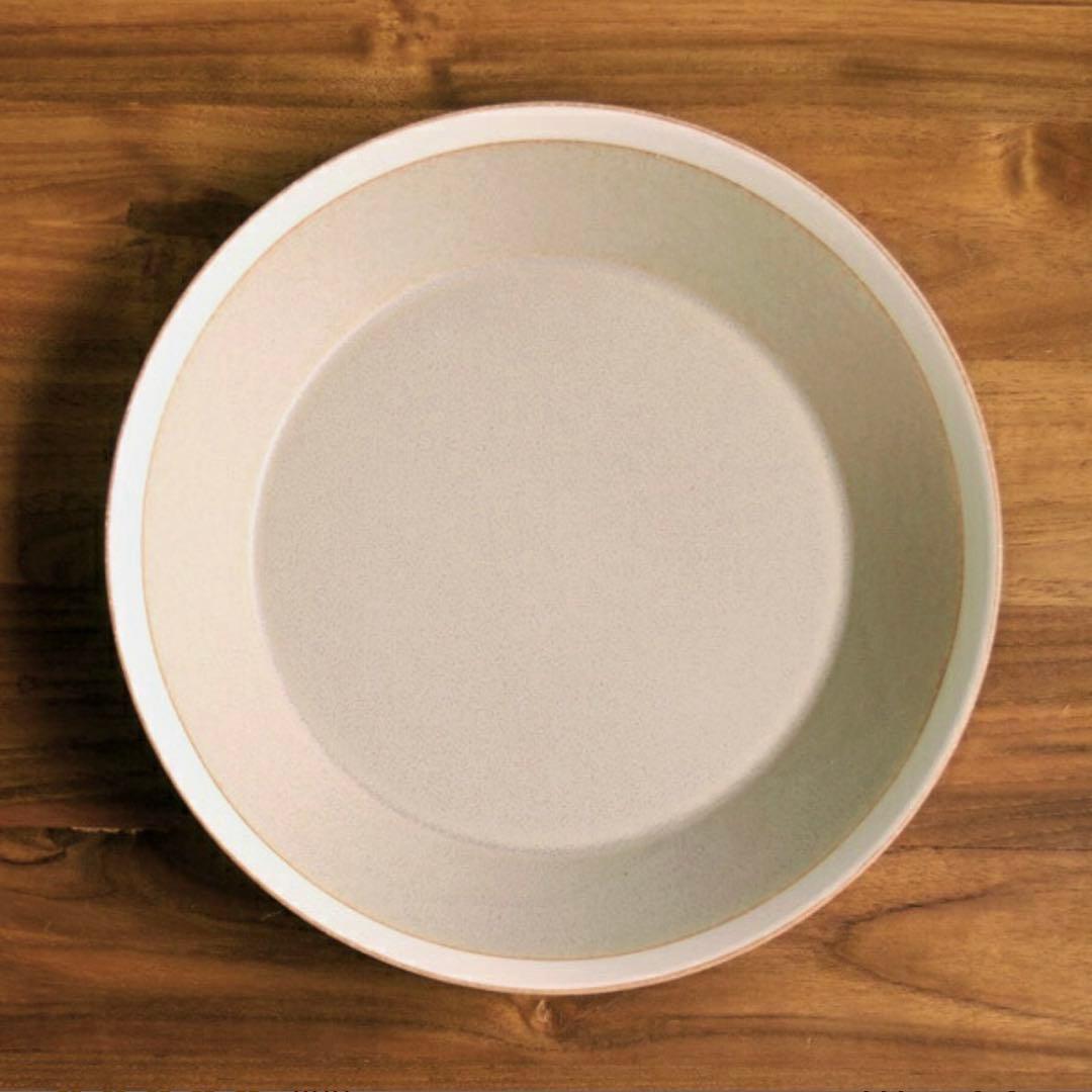 【極美品】上品サンドベージュ×大容量深皿♡イイホシユミコ×木村硝子店プレート23