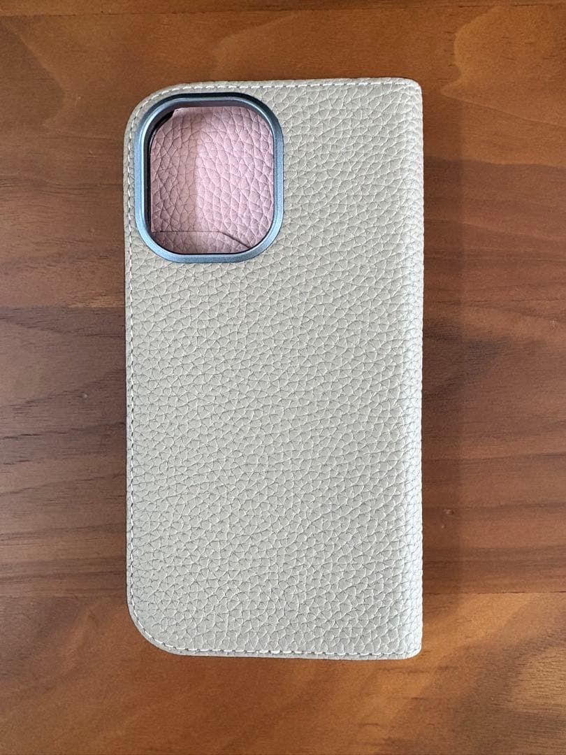 【BONAVENTURA】iPhone16 グレージュ×サクラ