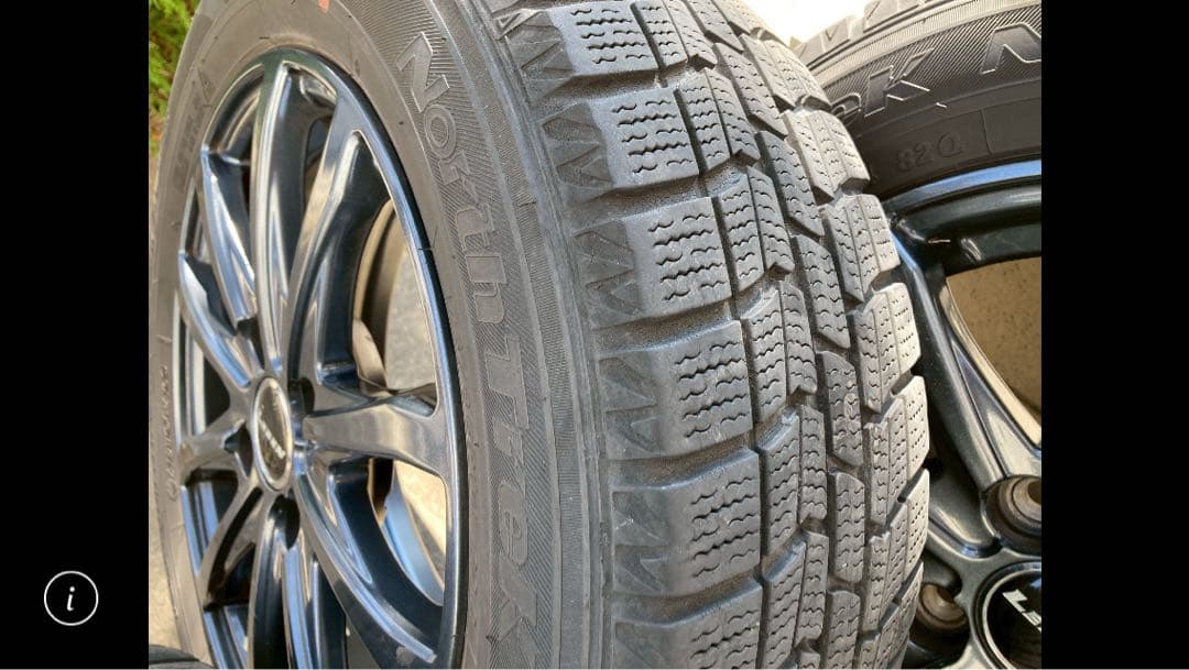 スタッドレスタイヤ付き14インチホイールセット