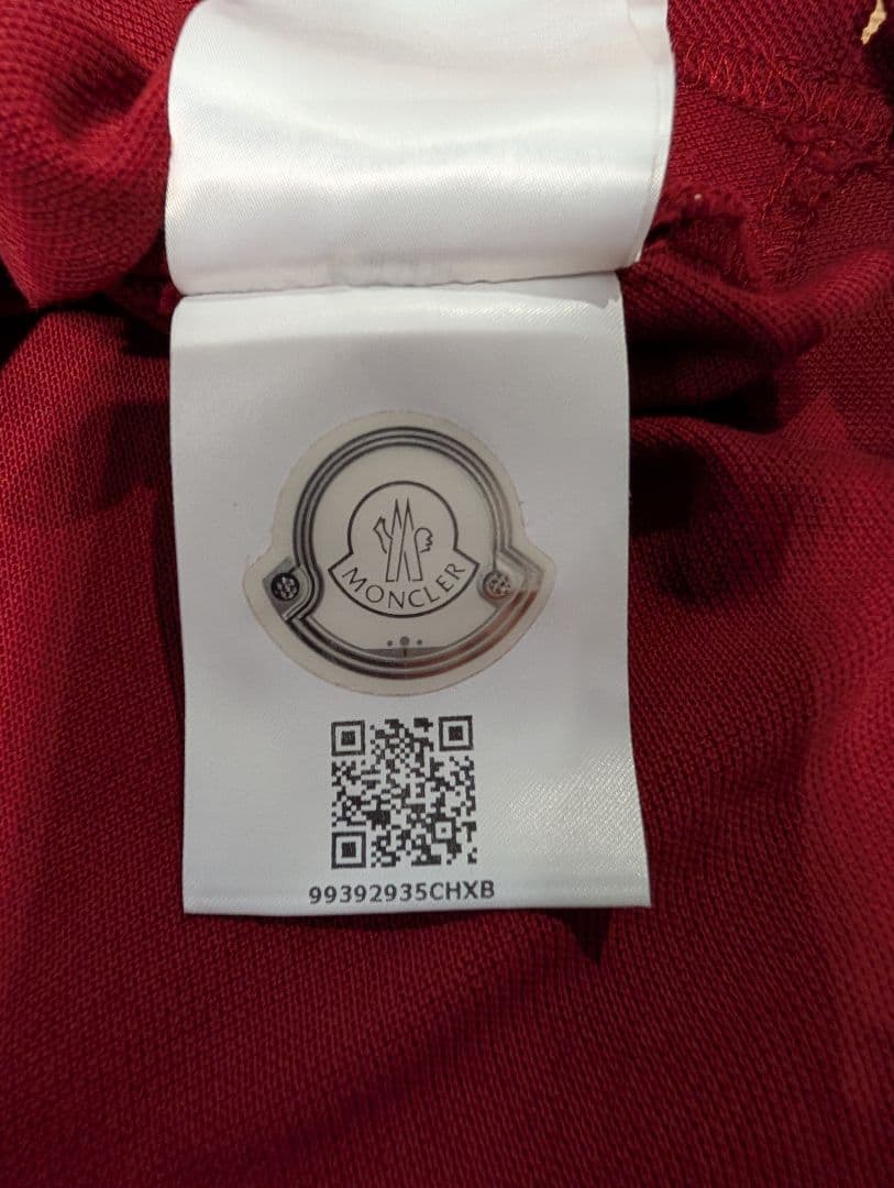 MONCLER モンクレール ポロシャツ 半袖 エンジ