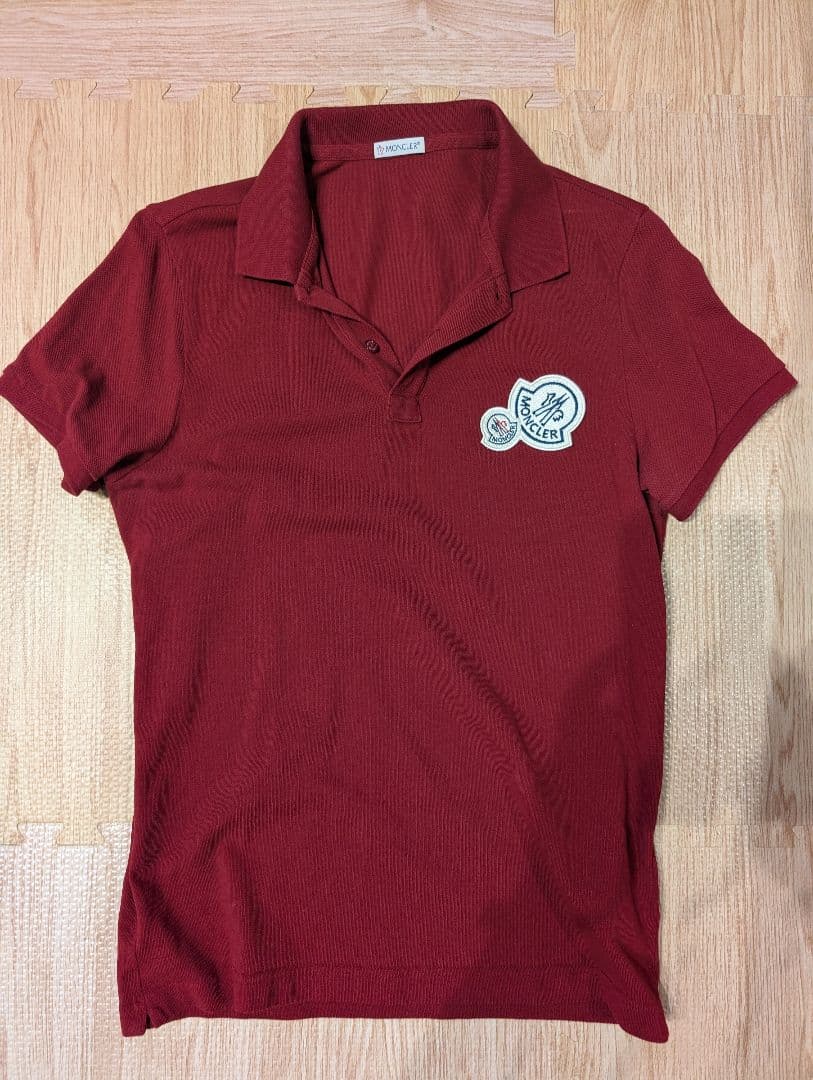MONCLER モンクレール ポロシャツ 半袖 エンジ