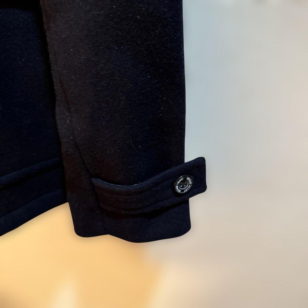 BEAMS HEART ネイビー ウールドンキー襟コート