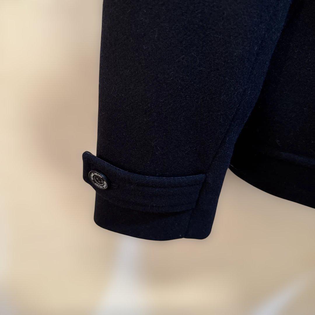 BEAMS HEART ネイビー ウールドンキー襟コート