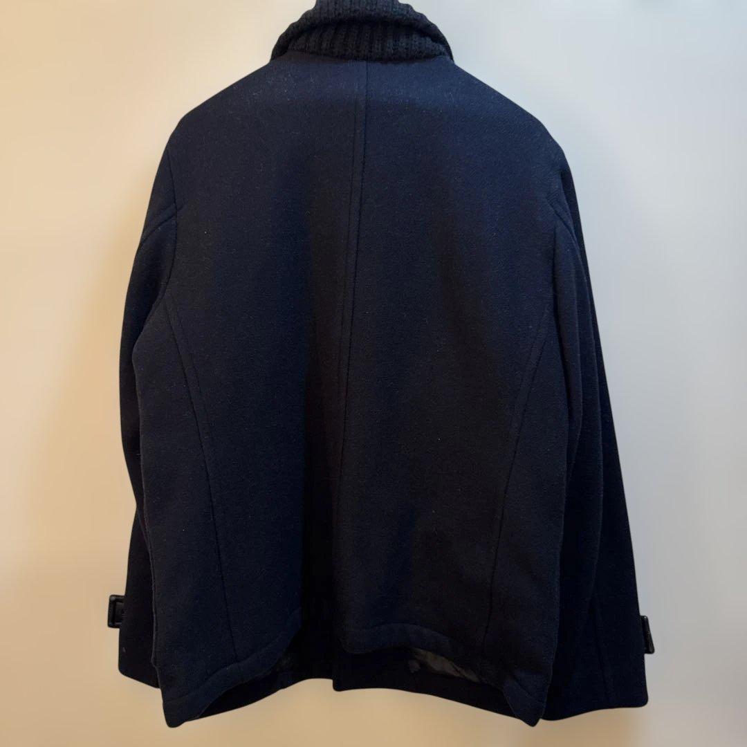 BEAMS HEART ネイビー ウールドンキー襟コート