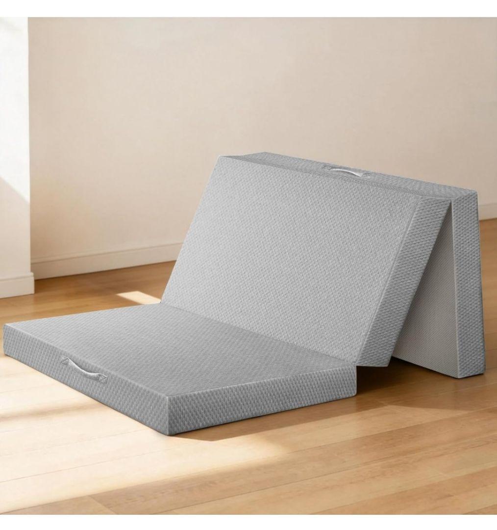 マットレス ダブル 三つ折り 高密度36D 高反発 体圧分散 硬め 硬さ190N