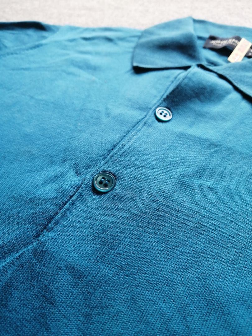 JOHN SMEDLEY ジョンスメドレー 30gコットンニット ポロシャツ