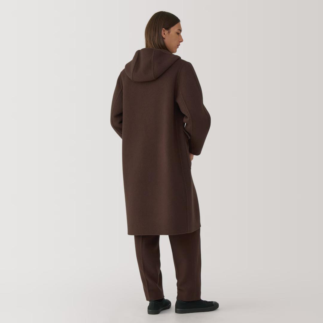 無印良品 MUJI Labo カシミヤ混ダッフルコート 25AW ブラウン L