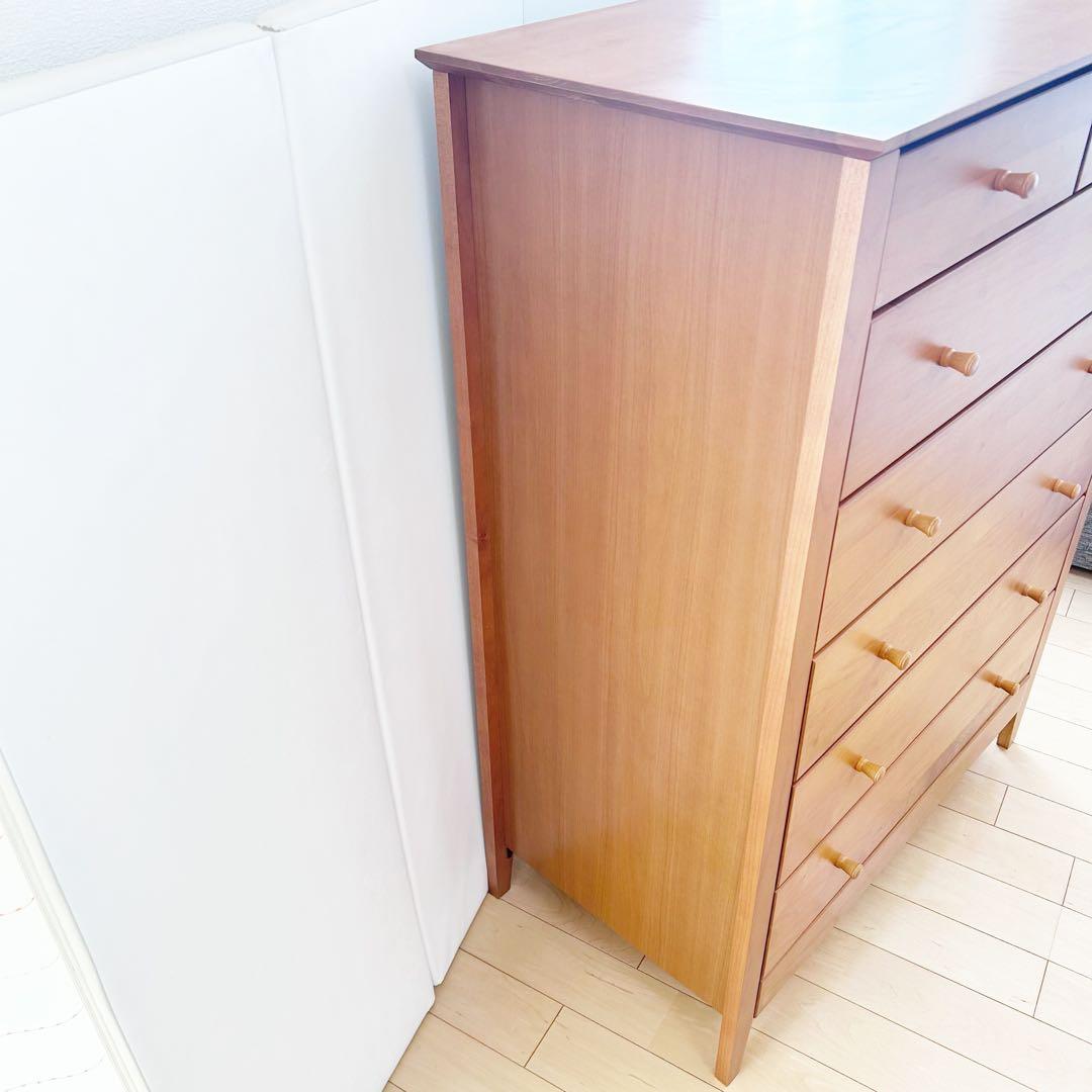 LEGNATEC レグナテック　ハイチェスト6段＋隠し棚　北欧ミッドセンチュリー