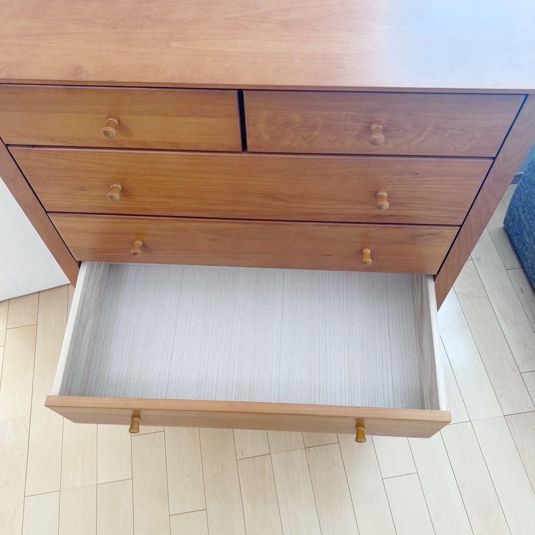 LEGNATEC レグナテック　ハイチェスト6段＋隠し棚　北欧ミッドセンチュリー