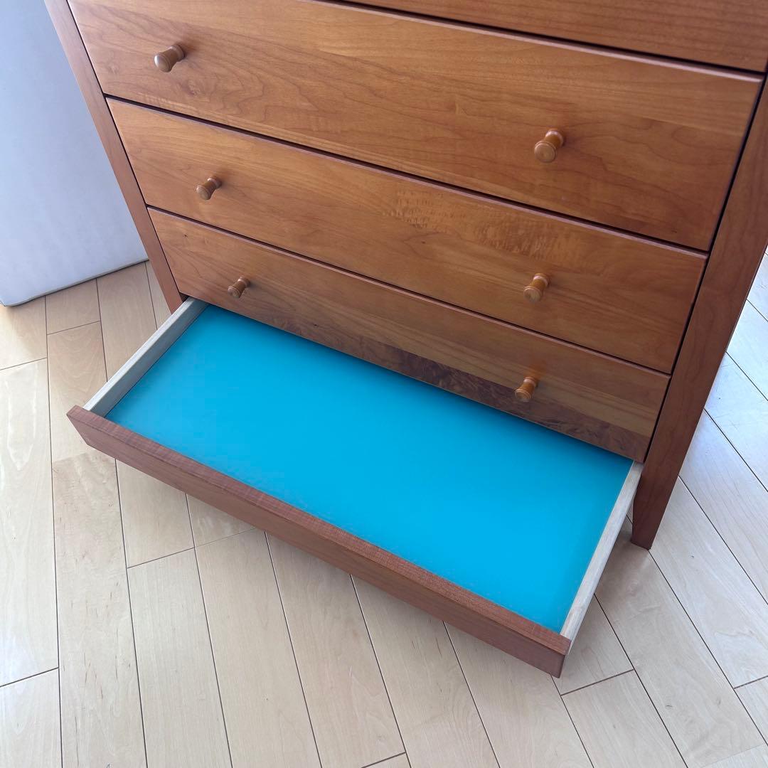 LEGNATEC レグナテック　ハイチェスト6段＋隠し棚　北欧ミッドセンチュリー