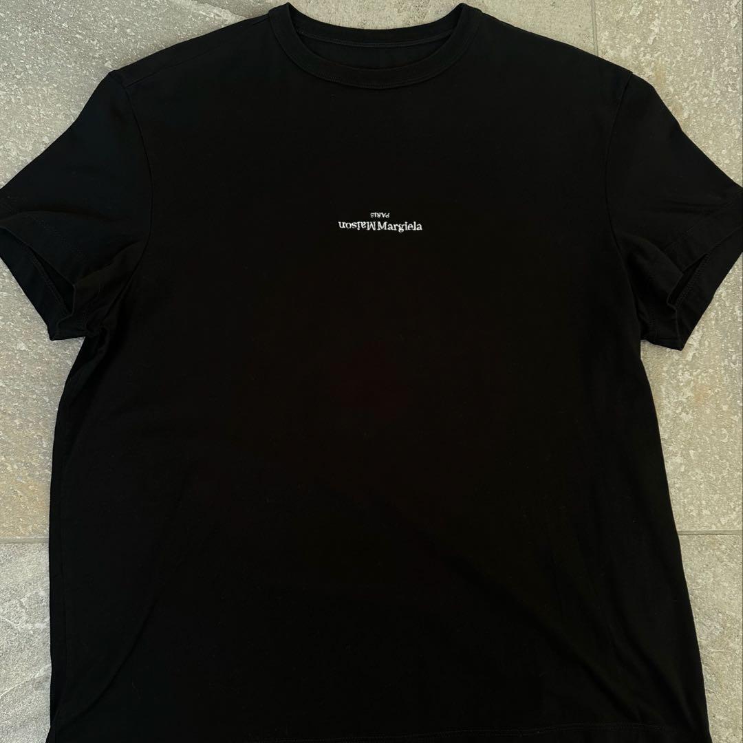 【MAISON MARGIELA】　デストロイ リバース ロゴ Tシャツ