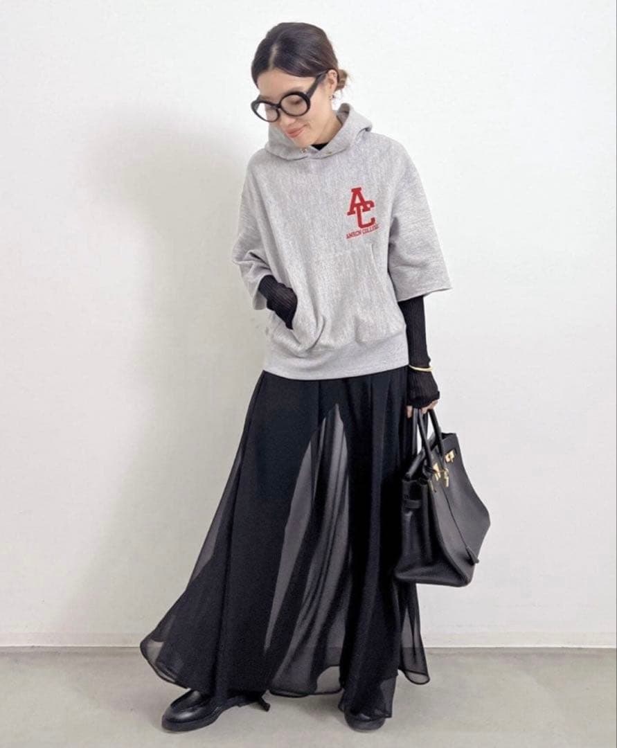 美品⭐︎ L'Appartement アメリカーナ カットオフスウェットフーディ