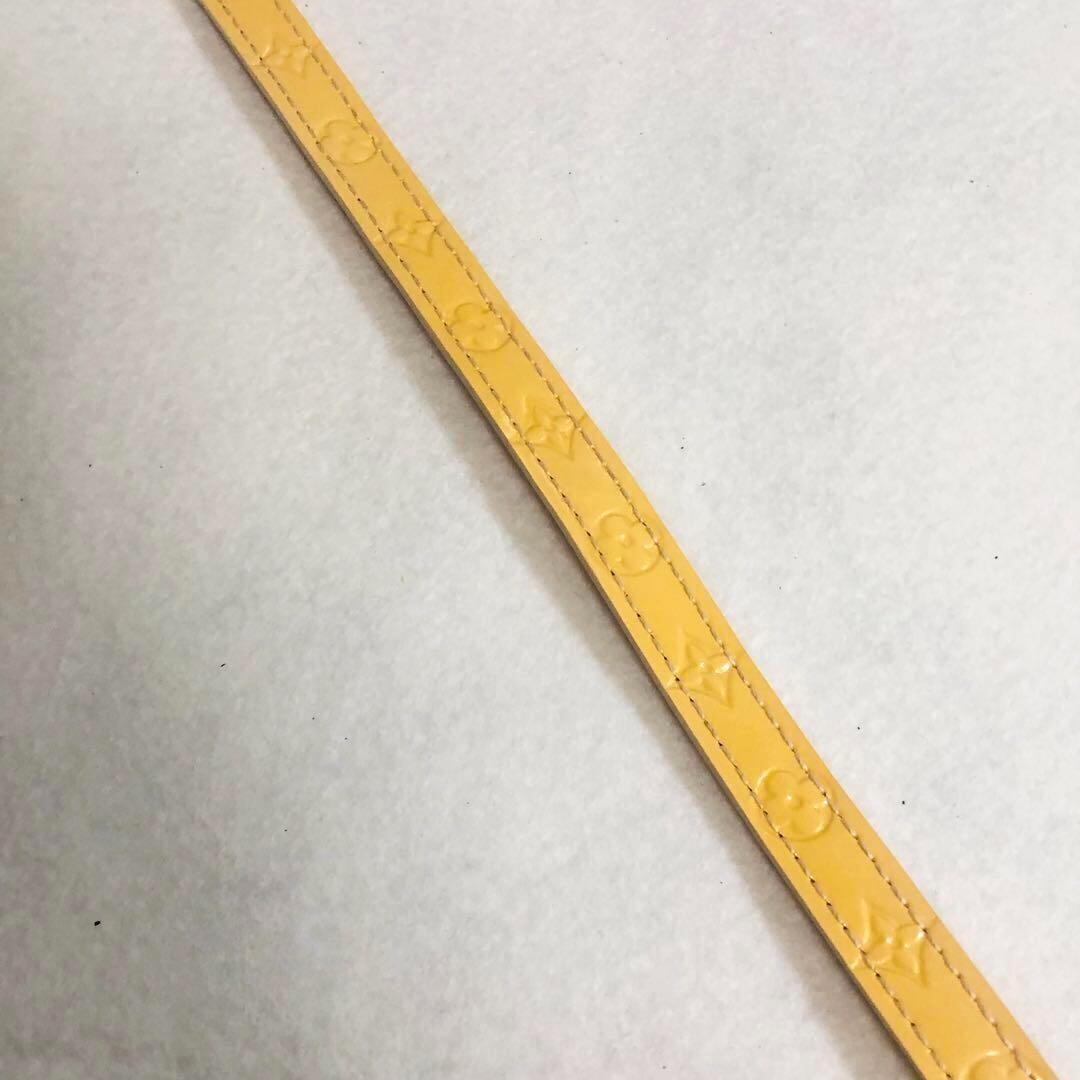 LOUIS VUITTON ヴェルニ ベルト ブレスレット ベージュ