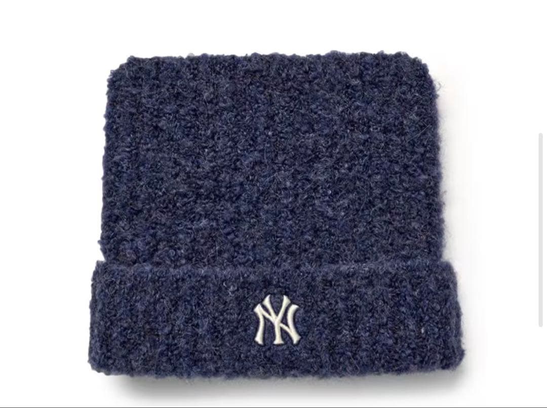 【aespaカリナ着用色違い】MLB 猫耳ニット帽