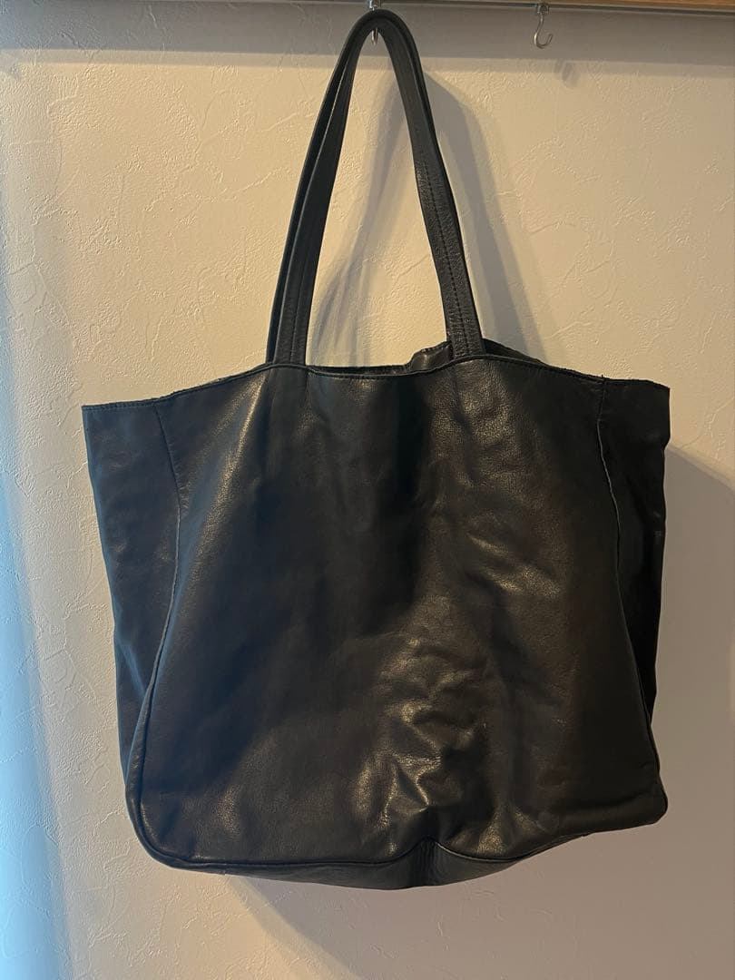 CLASKA 黒 レザートートバッグ