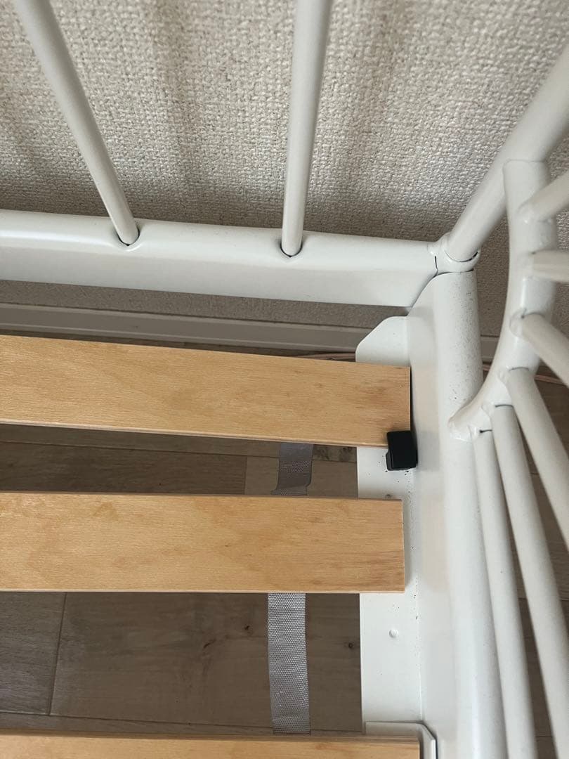 MINNEN IKEA 伸長式 ベッドフレーム ホワイト　※手渡しは12,000