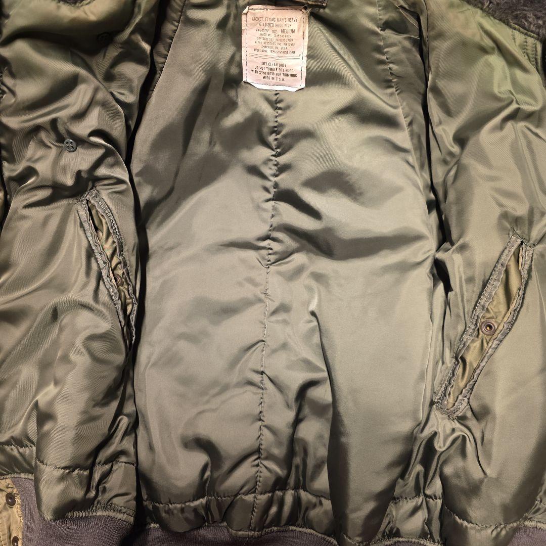 1980s　USA製　ALPHA INDUSTRIES N-2B Mヴィンテージ