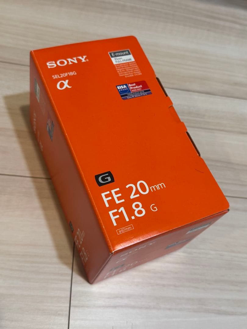【数回使用のみ極美品】SONY FE 20mm F1.8 G レンズ