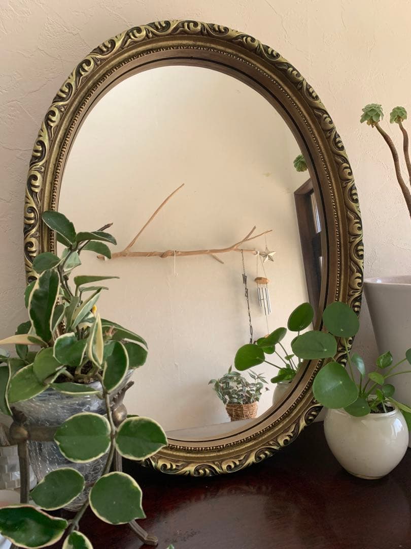 昭和レトロ　アンティーク高級鏡 ヴィンテージ　大きい