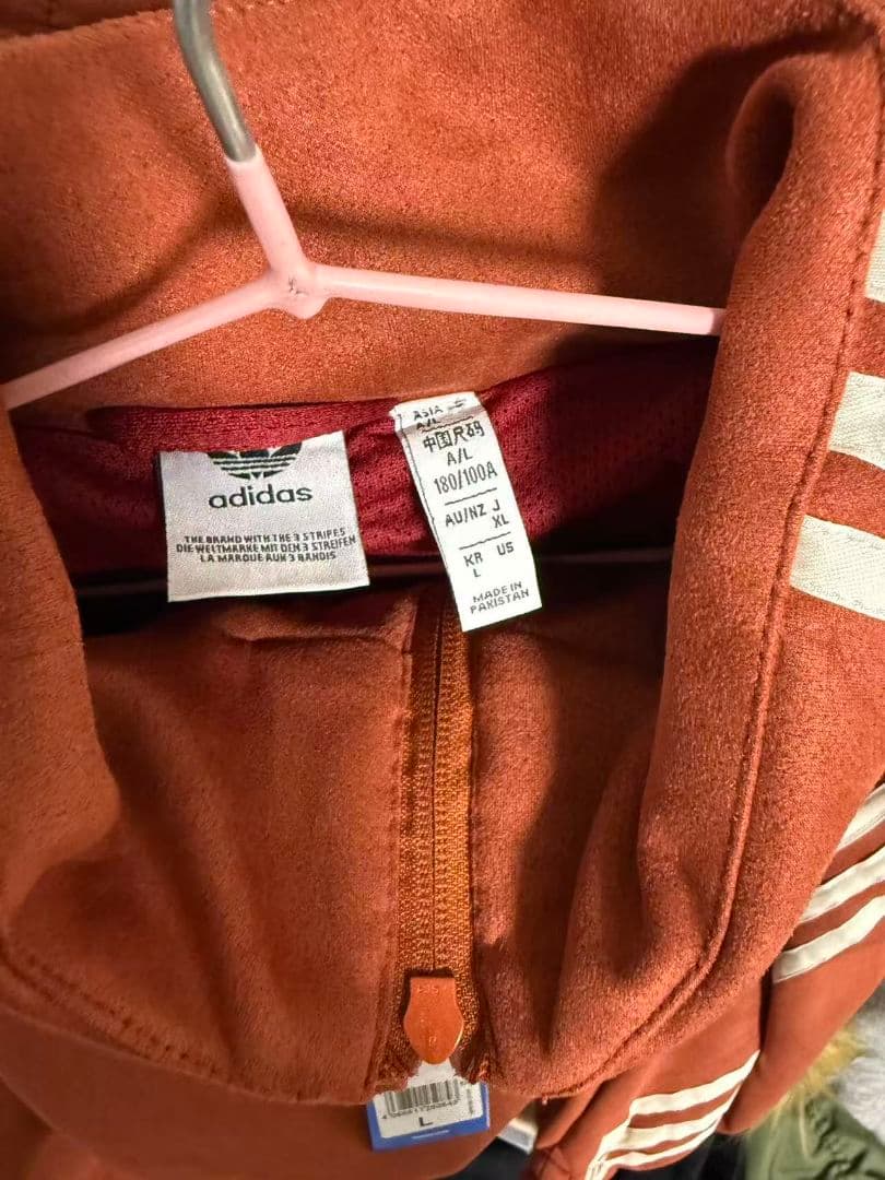 中国限定 アディダス 蛇年トラック スエード ジャケット 赤 xl