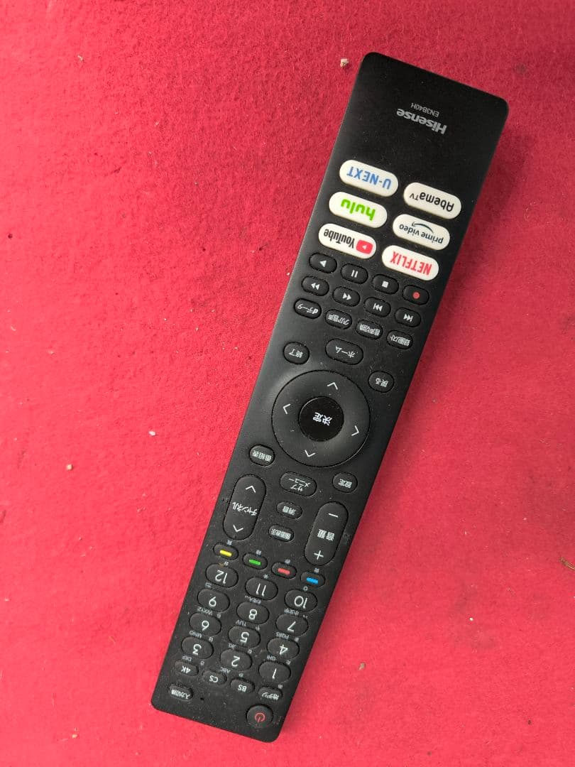 2022年製　ハイセンス4K内蔵43V型液晶テレビ 43A68K　ネット動画対応