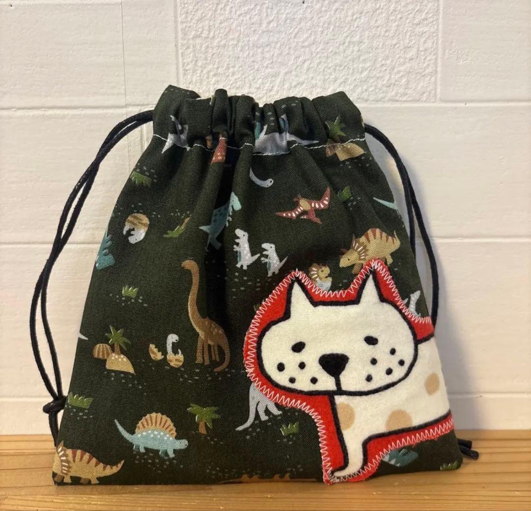 感謝価格　猫柄　巾着　ペンポーチ　小物入れ　ハンドメイド