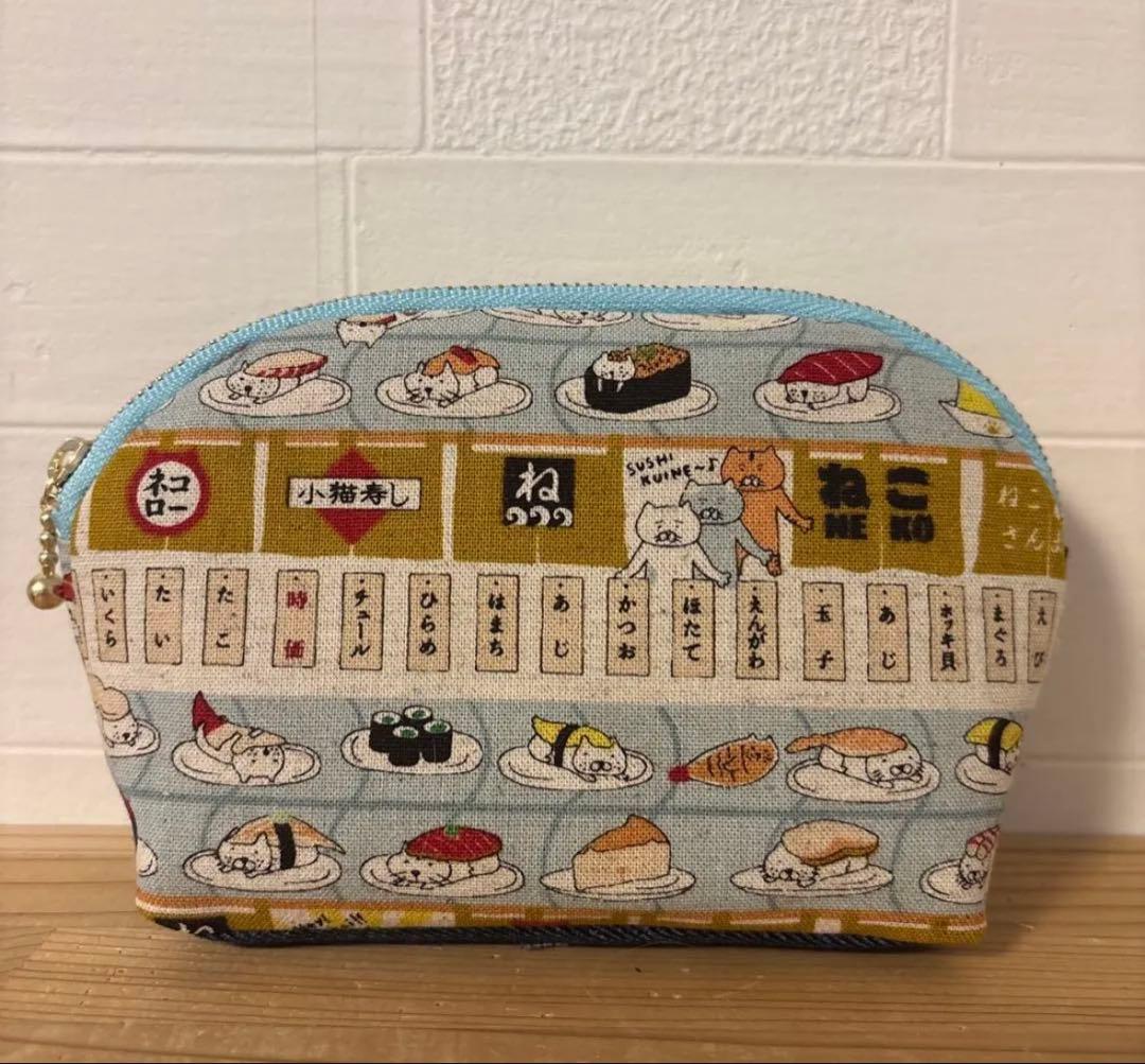 感謝価格　猫柄　巾着　ペンポーチ　小物入れ　ハンドメイド