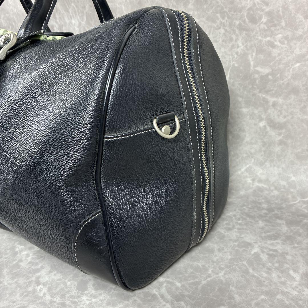 Burberry golf バーバリー ボストンバッグ ノバチェック 黒ブラック