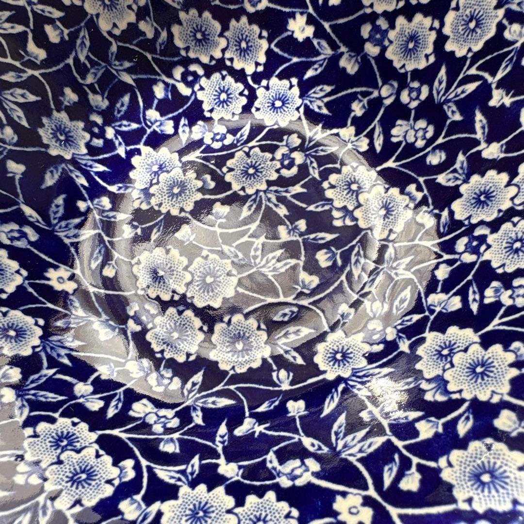 バーレイ シリアルボウル　ブルーキャリコ　burleigh バーレイ プレート皿