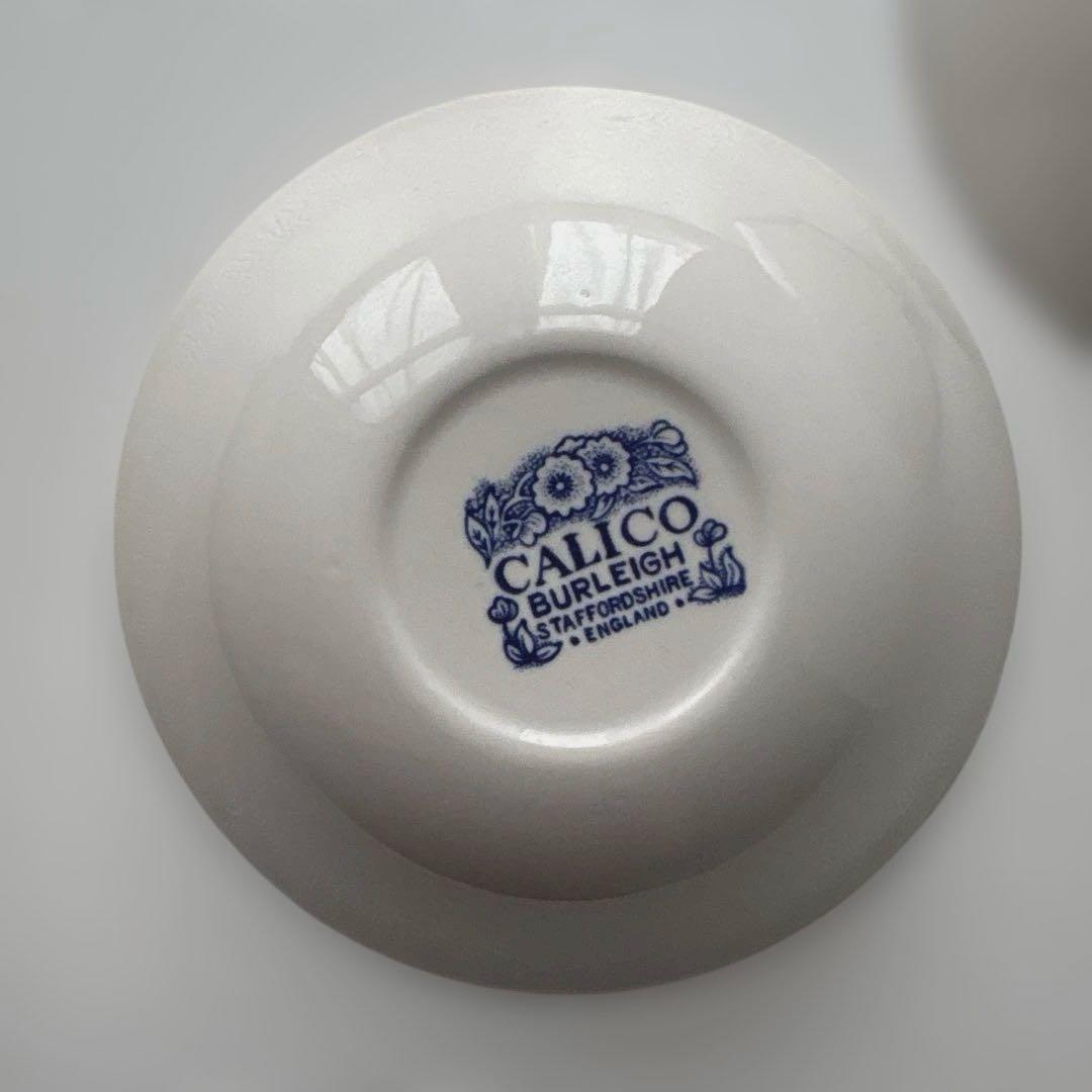 バーレイ シリアルボウル　ブルーキャリコ　burleigh バーレイ プレート皿