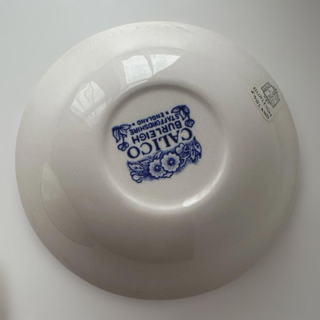 バーレイ シリアルボウル　ブルーキャリコ　burleigh バーレイ プレート皿
