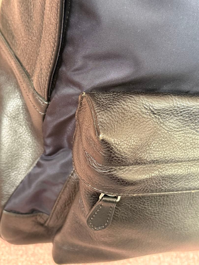 coach メンズ　リュック　本革