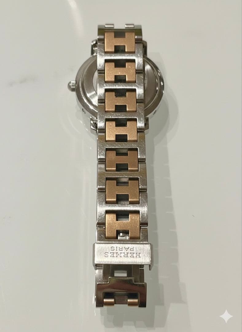 HERMES アナログ腕時計 レディース　シルバー/ゴールド