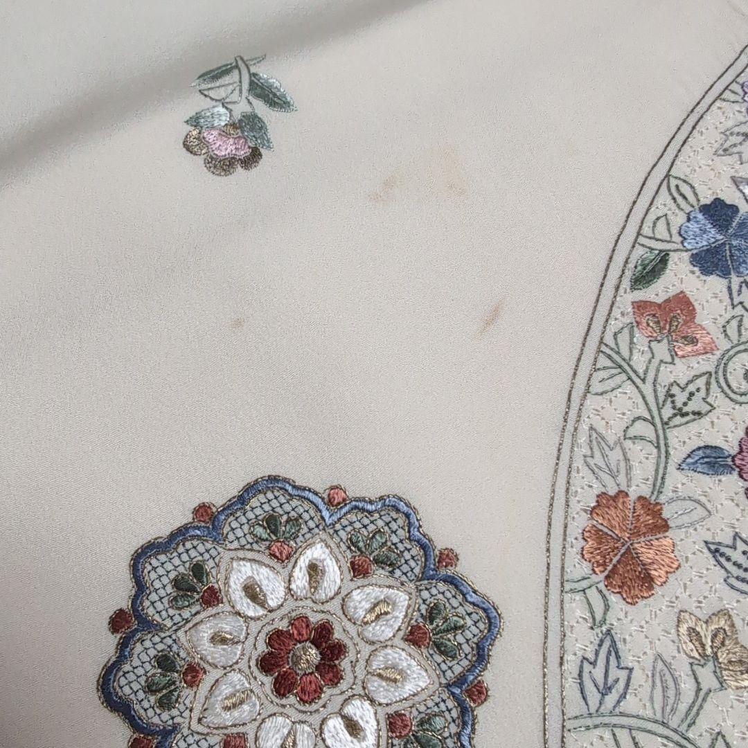 汕頭刺繍 訪問着 洗い張り反物