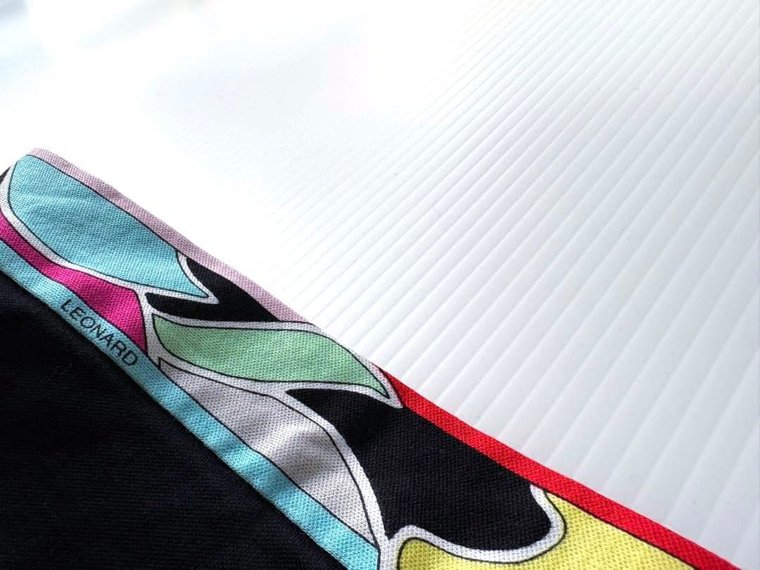 LEONARD SPORTレオナールハイネックカットソー上質感シンプル　綿100